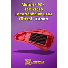 Pcx 2021-2026 Temizlenebilir Hava Filtresi - Kırmızı