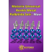 Universal Renkli Metal Pul&vida Seti - Mavi