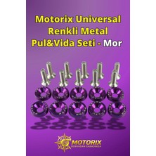 Universal Renkli Metal Pul&vida Seti - Mor