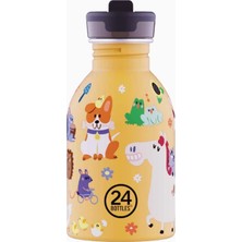 24 Bottles Kids Bottle Farm Friends Paslanmaz Çelik Çocuk Su Matarası 250 ml