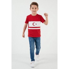 Kinderos Bayraklı Türkiye Milli Takım Forma Çocuk Tişört - 26Y 1923