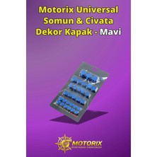 Universal Somun & Civata Dekor Kapak - Mavi