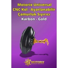 Universal Cnc Kol - Ayarlanabilir Çamurluk Sıyırıcı Karbon - Gold