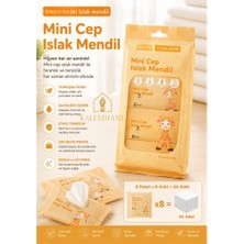 Kalemhane Islak Mendil Çocuklar Için Mini Boy Zürafa