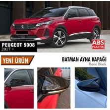 Ekolmaks Peugeot 5008 Batman Yarasa Ayna Kapağı Piano Black / 2017 Sonrası