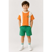 Lolipop Kids Store Erkek Çocuk Laciel Paris Renkli Yazlık Tişört Şort Takım