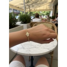 Nish Point Charm Detaylı Altın Rengi Bileklik
