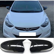 Ekolmaks Hyundai Elantra Sinyalli Batman Yarasa Ayna Kapağı Piano Black / 2011-2015