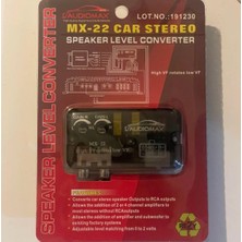 Foxus Audiomax Mx-22 Dönüştürücü Teyp Anfi Çıkış Çevirici Mx-22 Teyp Dönüştürücü Uyumlu