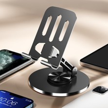 Empressco Popidima Yüksek Kalite Metal 360 Dönebilen Ayarlanabilir Telefon ve Tablet Tutucu Masa Üstü Standı Siyah - Fiyatı, Yorumları