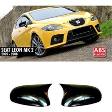 Ekolmaks Seat Leon Mk2 Batman Yarasa Ayna Kapağı Piano Black / 2005-2008