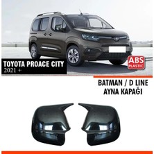 Ekolmaks Toyota Proace City Batman Yarasa Ayna Kapağı Piano Black / 2021 Sonrası
