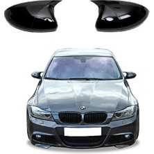 Ekolmaks Bmw E90 Lcı Batman Yarasa Ayna Kapağı Piano Black / 2008-2011