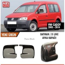 Ekolmaks Volkswagen Caddy Mk2 Batman Yarasa Ayna Kapağı Piano Black / 2005 - 2014