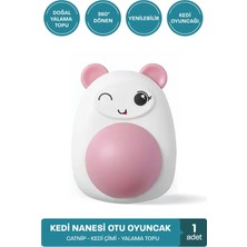 Muvicado Catnip Kedi Çimi Kedi Oyuncağı Yalama Topu Doğal Kedi Nanesi 360 Derece Dönen Top Oyuncakları
