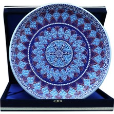 E38 El Işçiliği Çini  Tabak - 30 cm - 6525
