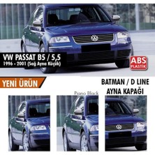 Ekolmaks Volkswagen Passat B5 - 5 Fl Batman Yarasa Ayna Kapağı Piano Black / 1996-2001