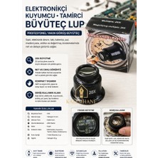 Kalemhane Tamirciler Için  Mercek Lup Büyüteç