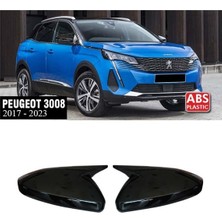 Ekolmaks Peugeot 3008 Batman Yarasa Ayna Kapağı Piano Black / 2017 Sonrası
