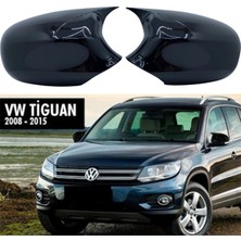 Ekolmaks Volkswagen Tiguan Batman Yarasa Ayna Kapağı Piano Black / 2008-2015
