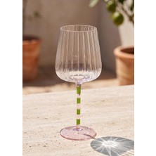 The Mia Şarap Kadehi Pembe Yeşil 500 ml
