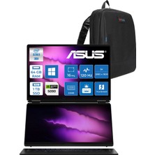 Asus Rog Zephyrus Duo (2026) Intel Core Ultra 9 386H 64GB Ddr5 1tb Windows 11 Pro Geforce Rtx 5090 24GB Çift Ekran 16" Dokunmatik 3k (2880 x 1800) OLED 120Hz 0.2ms GX651AXSR051WP01 + Zetta Çanta