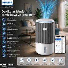 Philips 3400 Serisi Pureprotect Water 2in1 Hava Temizleyici ve Nemlendirici, 78 M2 Odalar Için, AC3420/10