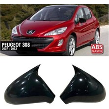 Ekolmaks Peugeot 308 Batman Yarasa Ayna Kapağı Piano Black / 2007 - 2013