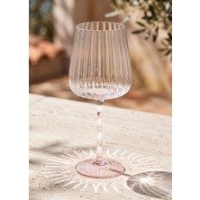 The Mia Şarap Kadehi Pembe Beyaz 600 ml