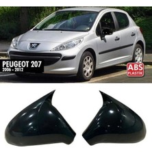 Ekolmaks Peugeot 207 Batman Yarasa Ayna Kapağı Piano Black / 2006 - 2012