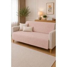 Hby Soft Koltuk Örtüsü Toz Pembe