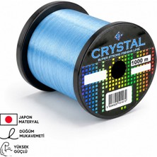 Fishack 1000 mt Bobin Misina - Crystal - Mavi - Ekstra Güçlü - 0,40 mm