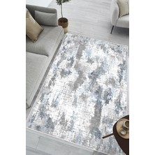 Mortapi Modern Soyut Desenli Dijital Baskılı Yıkanabilir Kaymaz Taban Salon Halısı Mutfak Halısı Yolluk