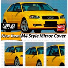 Ekolmaks Audi A3 8p Batman Yarasa Ayna Kapağı Piano Black / 2003 - 2007
