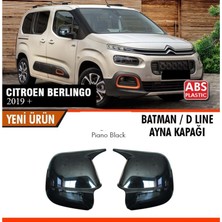 Ekolmaks Citroen Berlingo Batman Yarasa Ayna Kapağı Piano Black / 2019 Sonrası