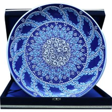 E38 El Işçiliği Çini  Tabak - 30 cm - 6522