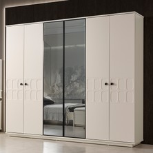 Edsy Home Petek 6 Kapaklı Gardırop