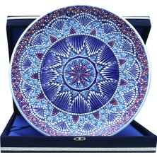 E38 El Işçiliği Çini  Tabak - 30 cm - 6518