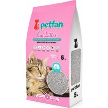Petfan Bebek Pudralı Ince Taneli Kedi Kumu 5 Lt