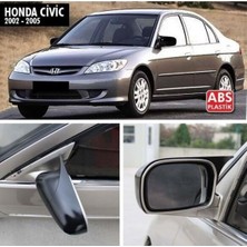 Ekolmaks Honda Civic Batman Yarasa Ayna Kapağı Piano Black /  2002-2005