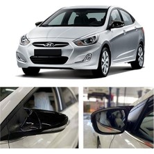 Ekolmaks Hyundai Accent Blue Batman Yarasa Ayna Kapağı Sinyalsiz Piano Black / 2011-2018