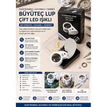 Kalemhane Tamirci Mercek Lup Büyüteç Pilli ,katlanır Kutulu