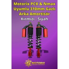 Pcx & Nmax Uyumlu 310MM Gazlı Arka Amortisör Kırmızı - Siyah