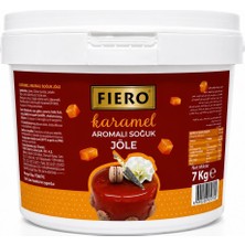 Fiero Soğuk Jöle Karamel 7 kg – Pasta, Cheesecake ve Tatlılar Için Profesyonel Parlak Karamel Aromalı Pasta Jölesi