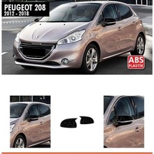 Ekolmaks Peugeot 208 Batman Yarasa Ayna Kapağı Piano Black / 2012 - 2018