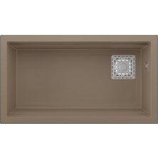 Real Stone Almila 75,5X42,4 cm Cappucino Granit Mutfak Eviyesi