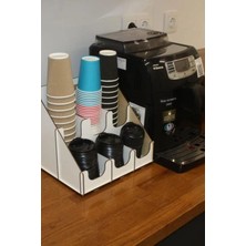 Hellove Organizer Bardaklık Karton Bardak Için Düzenleyici 6 Bölmeli Karton Bardak Standı