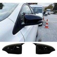 Ekolmaks Toyota Avensis T270 Batman Yarasa Ayna Kapağı Piano Black / 2015-2018