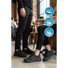 Walkway Motano G Siyah Fileli Hafif Esnek Unisex Spor Ayakkabı