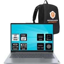 Lenovo Thinkbook 14 Gen 8 I5 13420H 24GB Ram 512GB SSD 14" Fhd+ Freedos 21SG00L8TXP312 Notebook + Per4 Çanta